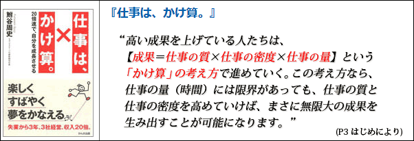 仕事は、かけ算。