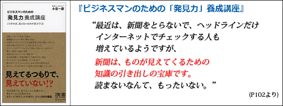 ビジネスマンのための「発見力」養成講座
